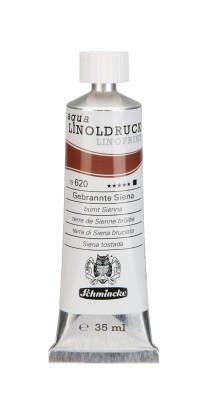 Schmincke Aqua Linol Paint Burnt Sienna 35 ml