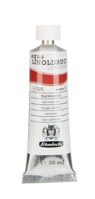 Schmincke Artist Aqua Linol Paint Carmine Red 35 ml