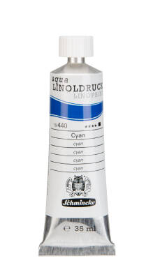 Schmincke Aqua Linol Paint Cyan 35 ml