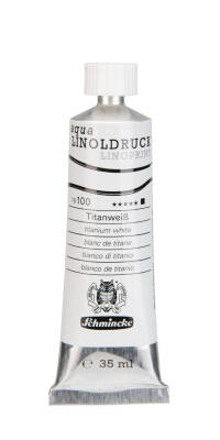 Schmincke Aqua Linol Paint Titanium White 35 ml