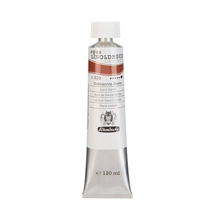 Schmincke Artist Aqua Linol Paint Burnt Sienna 120 ml - 1