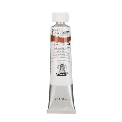 Schmincke Artist Aqua Linol Paint Burnt Sienna 120 ml
