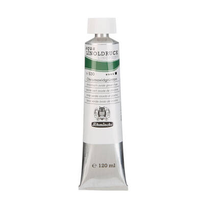 Schmincke Artist Aqua Linol Paint Chromium Oxide Green Hue 120 ml