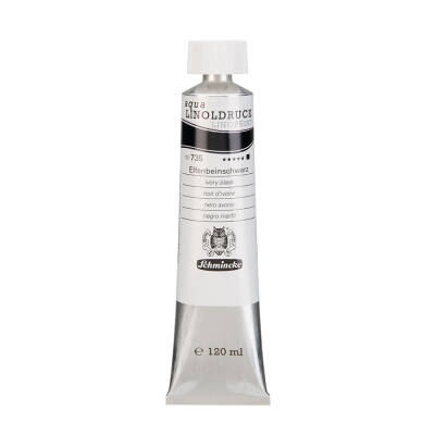 Schmincke Artist Aqua Linol Paint İvory Black 120 ml