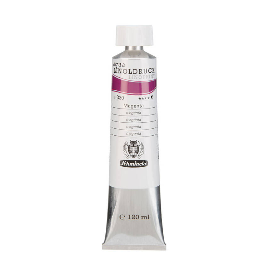Schmincke Artist Aqua Linol Paint Magenta 120 ml - 1
