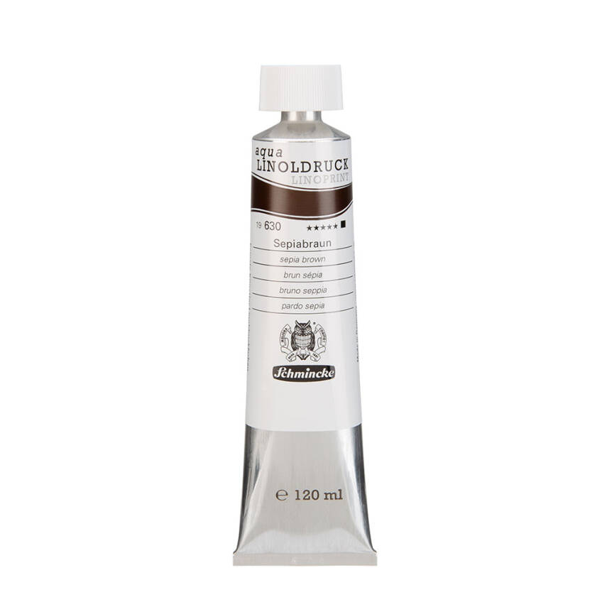 Schmincke Artist Aqua Linol Paint Sepia Bro120 ml - 1