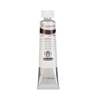 Schmincke Artist Aqua Linol Paint Sepia Bro120 ml