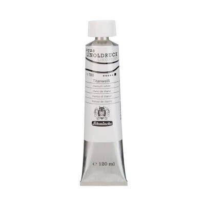 Schmincke Artist Aqua Linol Paint Titanium White 120 ml