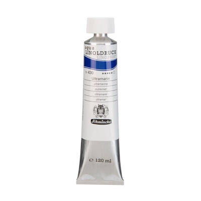Schmincke Artist Aqua Linol Paint Ultramarine 120 ml