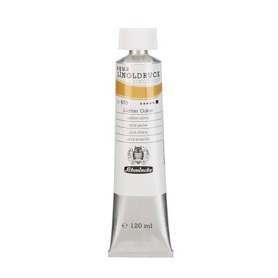 Schmincke Artist Aqua Linol Paint Yellow Ochre 120 ml