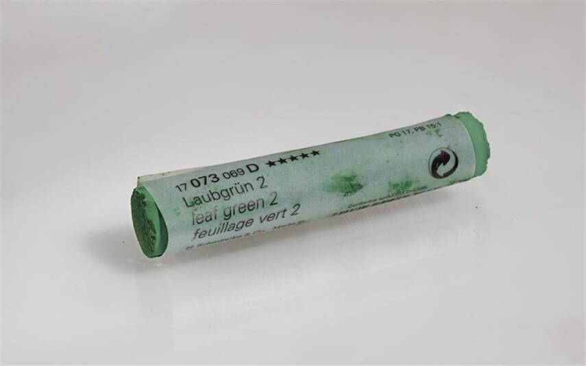 Schmincke Artist Soft Pastel Boya 073 D Leaf Green 2 - 1