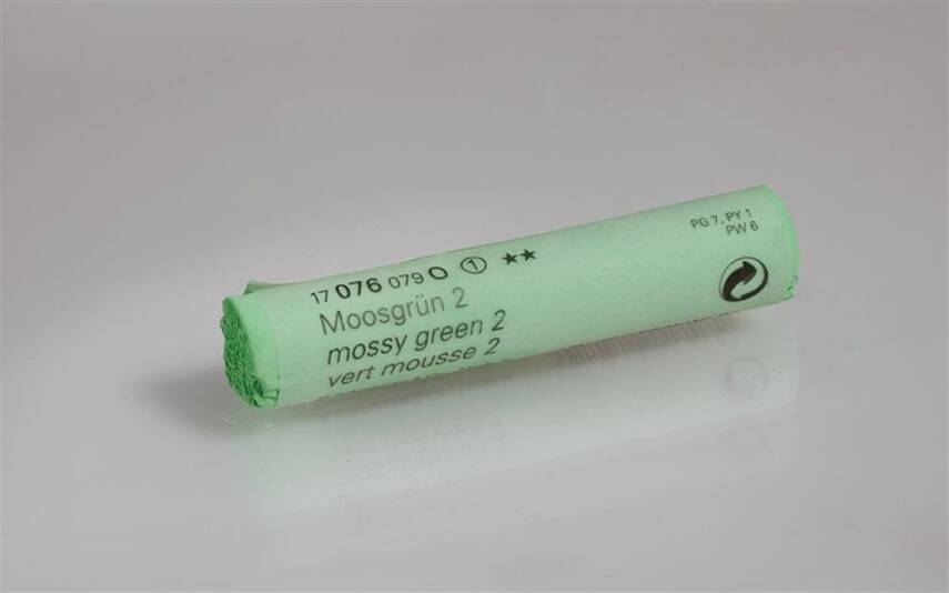 Schmincke Artist Soft Pastel Boya 076 O Mossy Green 2 - 1