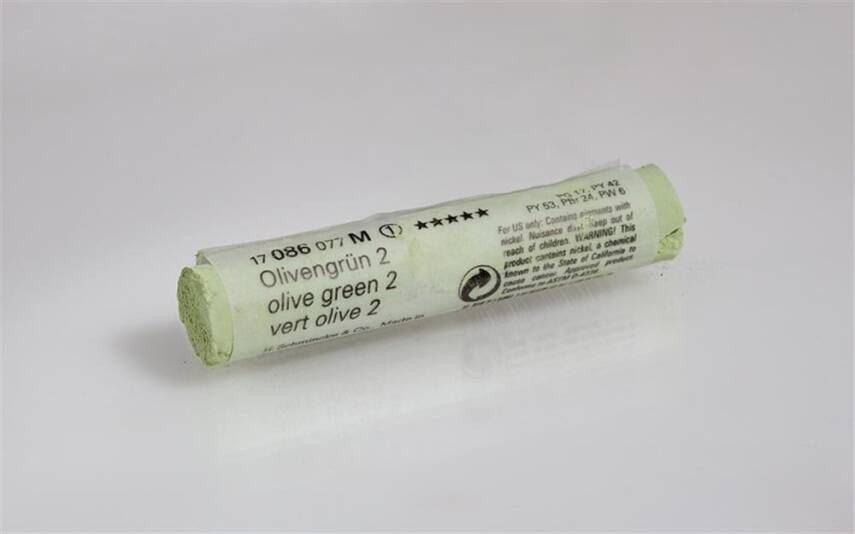 Schmincke Artist Soft Pastel Boya 086 M Olive Green 2 - 1