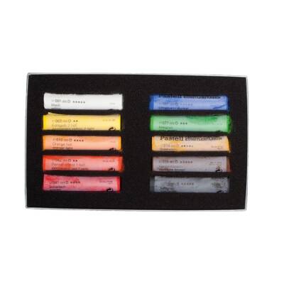 Schmincke Artist Soft Pastel Cardboard Box Pastel Set, 10 General Purpose Colors 77210 - 2