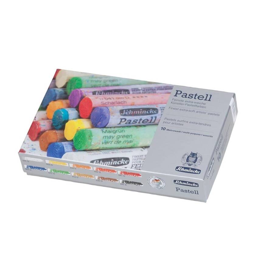 Schmincke Artist Soft Pastel Cardboard Box Pastel Set, 10 General Purpose Colors 77210 - 4