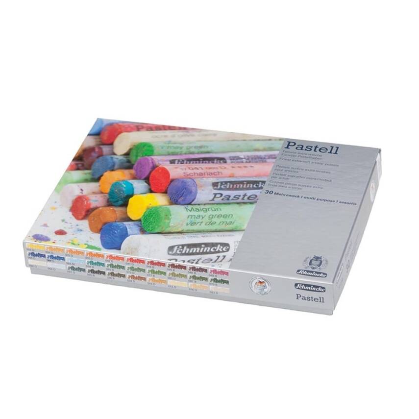 Schmincke Artist Soft Pastel Cardboard Box Pastel Set 30 General Purpose Colors 77230 - 4