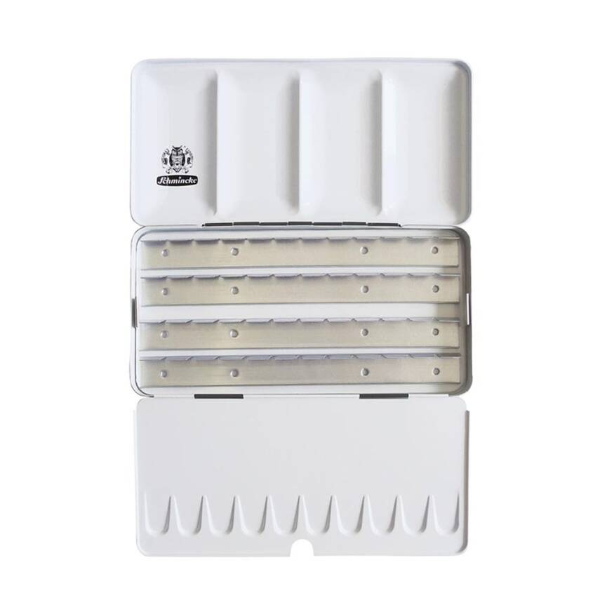 Schmincke Boş Metal Sulu Boya Tablet Kutusu 24 X Tam Tablet Veya 48 X Yarım Tablet 74948 - 1