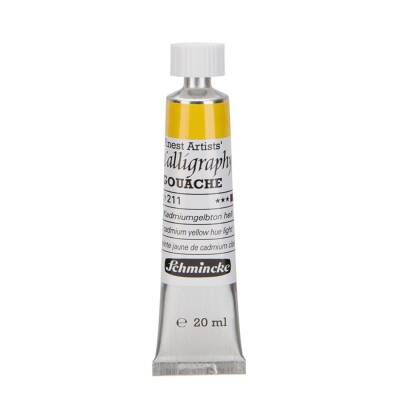 Schmincke Calligraphy Artist Gouache 20 ml Tube 211 Cadmium Yellow Hue Light