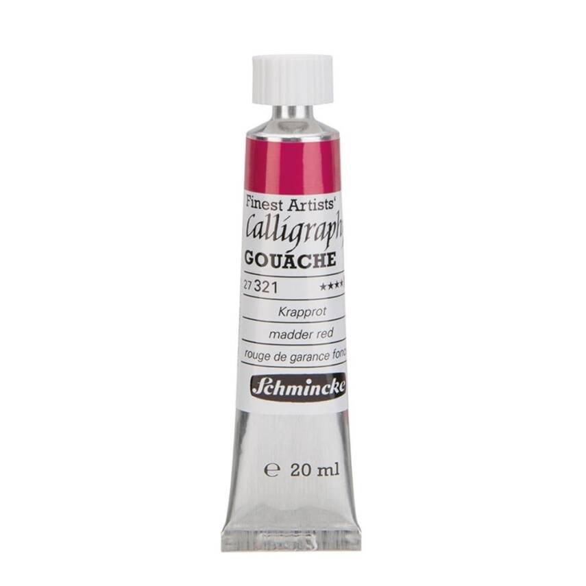 Schmincke Calligraphy Artist Gouache 20 ml Tube 321 Madder Red - 3