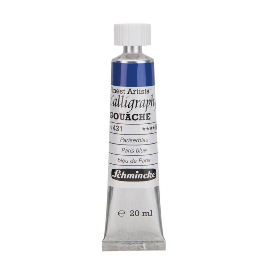 Schmincke Calligraphy Artist Gouache 20 ml Tube 431 Paris Blue - 1