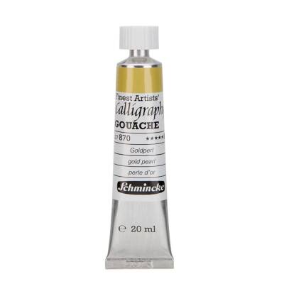 Schmincke Calligraphy Artist Gouache 20 ml Tube 870 Gold Pearl - 3
