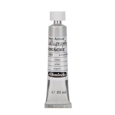 Schmincke Calligraphy Artist Gouache Paint 20 ml Tube 869 Silver