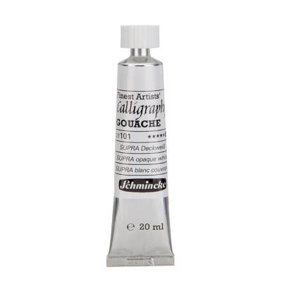 Schmincke Calligraphy Artist Guaj Boya 20 ml 101 Supra Opaque White - 3