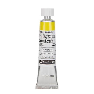 Schmincke Calligraphy Artist Guaj Boya 20 ml 210 Lemon Yellow