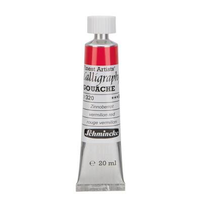 Schmincke Calligraphy Artist Guaj Boya 20 ml 320 Vermillion Red - 3