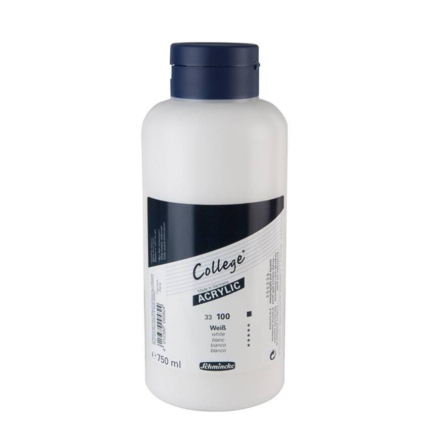 Schmincke College Acrylic Paint 750 ml 100 White - 1