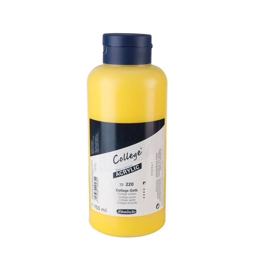 Schmincke College Acrylic Paint 750 ml 220 College Yellow - 1