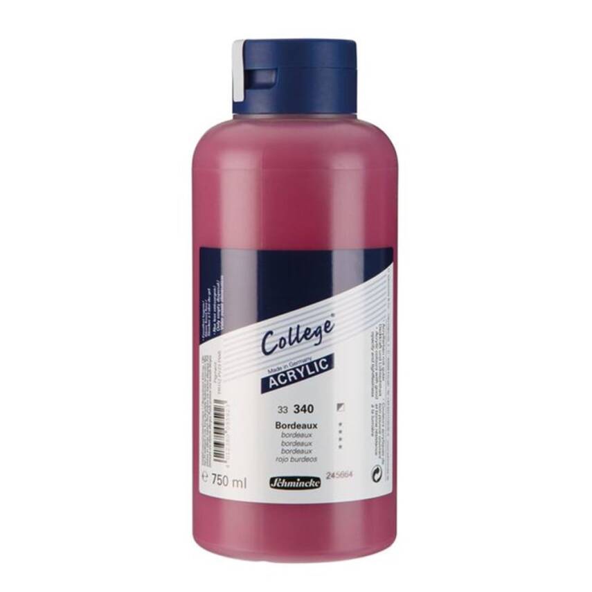 Schmincke College Acrylic Paint 750 ml 340 Bordeaux - 1
