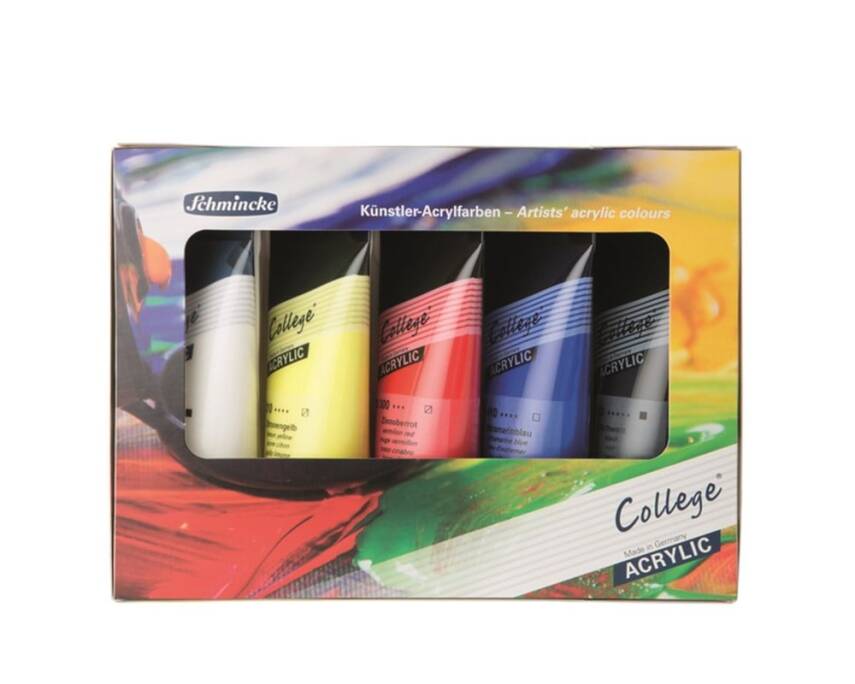 Schmincke College Acrylic Set 5x75 ml - 1