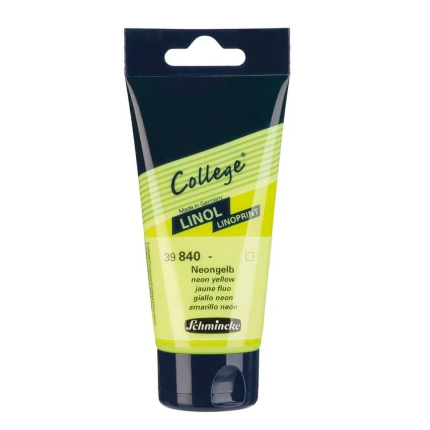 Schmincke College Linol Boya 75 ml 840 Neon Sarı - 1