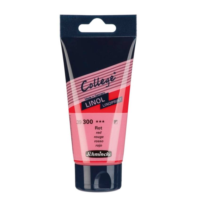 Schmincke College Linoleum Paint 75 ml 300 Red - 1