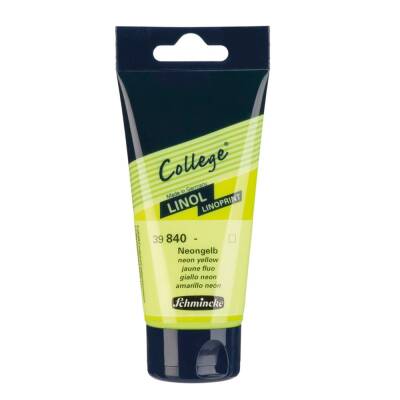 Schmincke College Linoleum Paint 75 ml 840 Neon Yellow
