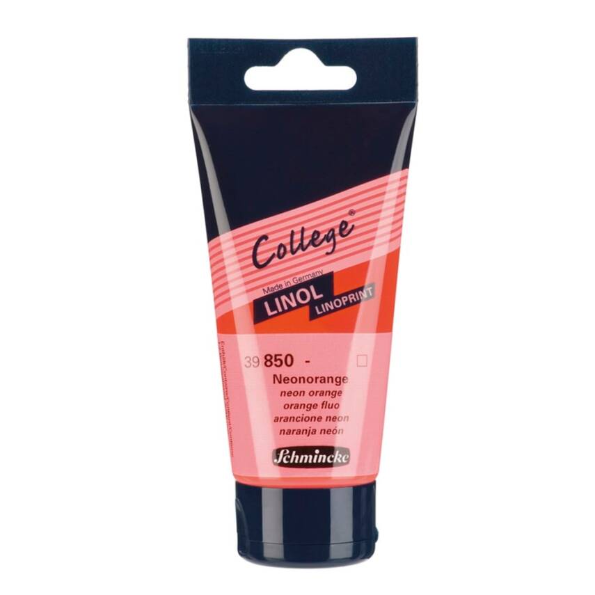 Schmincke College Linoleum Paint 75 ml 850 Neon Orange - 1