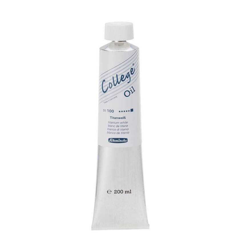 Schmincke College Oil Paint 200 ml 100 Titanium White - 1