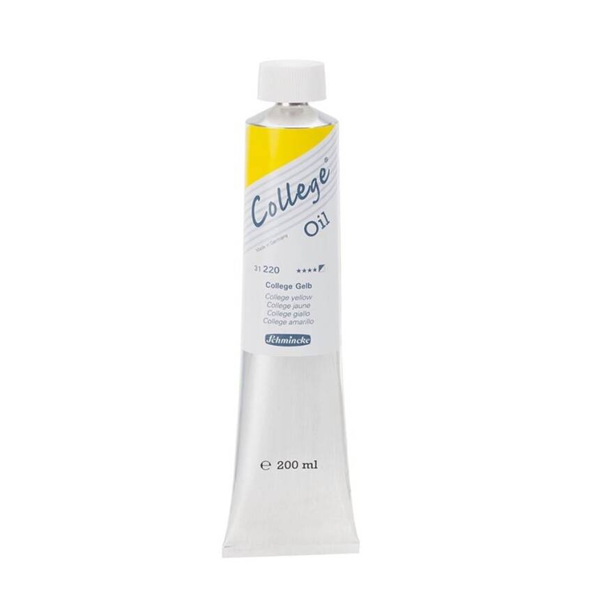 Schmincke College Oil Paint 200 ml 220 College Oil Yellow - 1