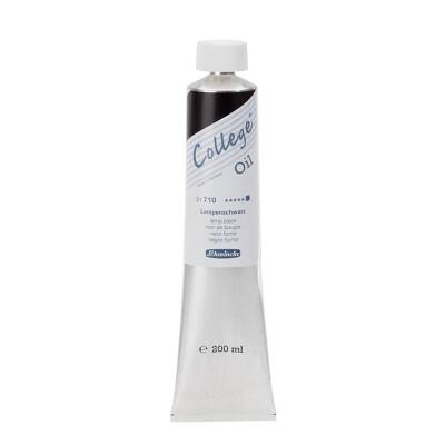 Schmincke College Oil Paint 200 ml 710 Lamp Black