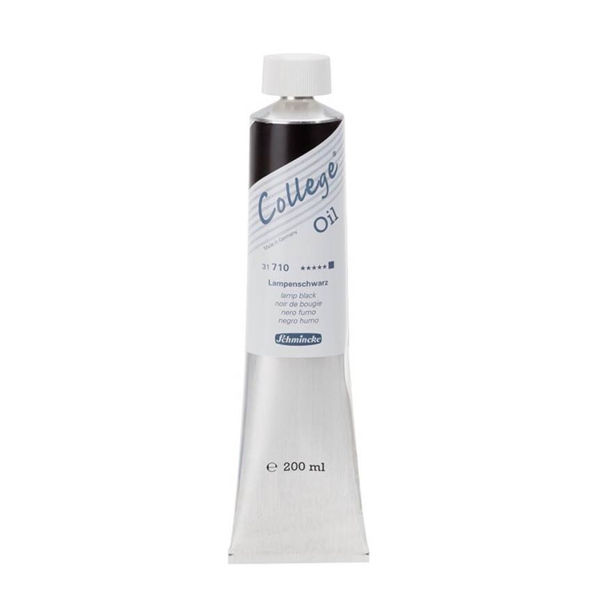 Schmincke College Oil Paint 200 ml 710 Lamp Black - 1