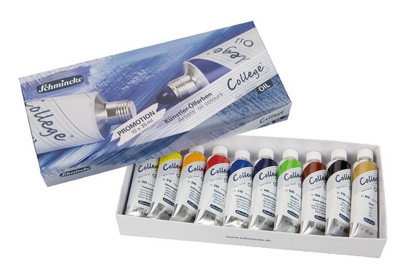 Schmincke College Oil Paint Set 10 x 35 ml - 1
