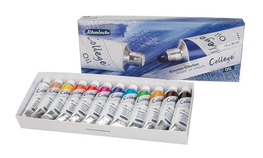 Schmincke College Oil Paint Set 12 x 35 ml - 1