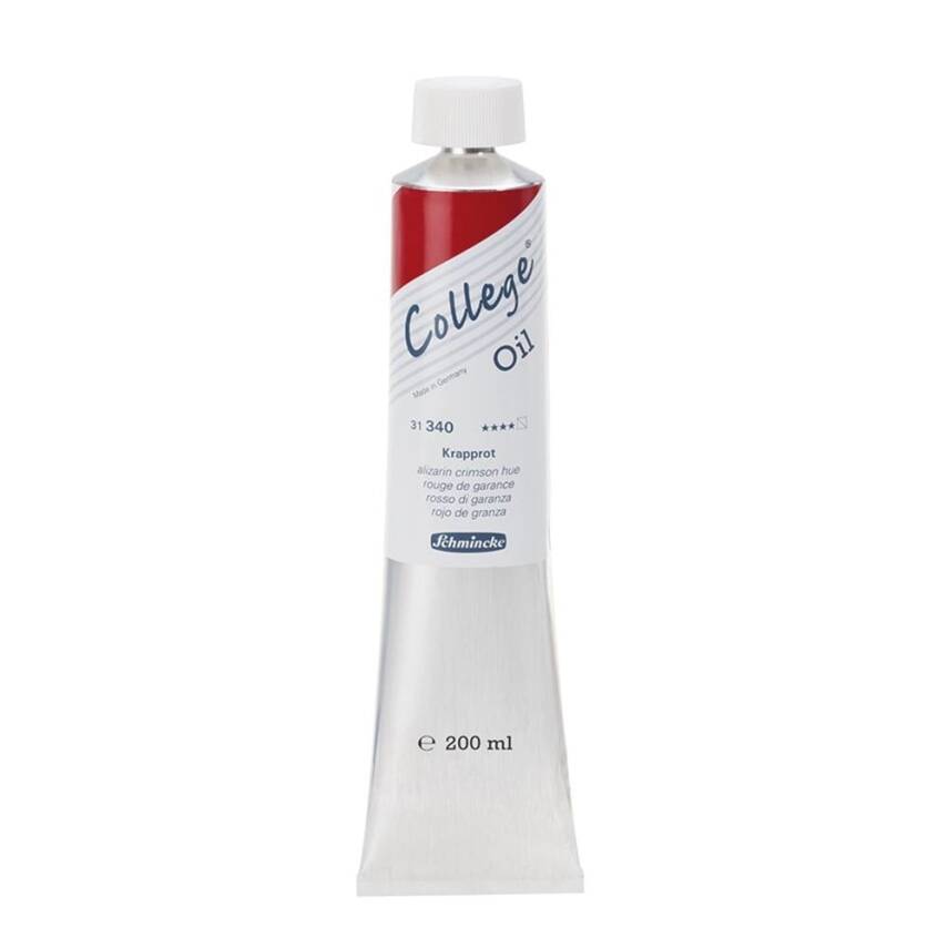 Schmincke College Oil Yağlı Boya 200 ml 340 Alizarin Crimson Hue - 1