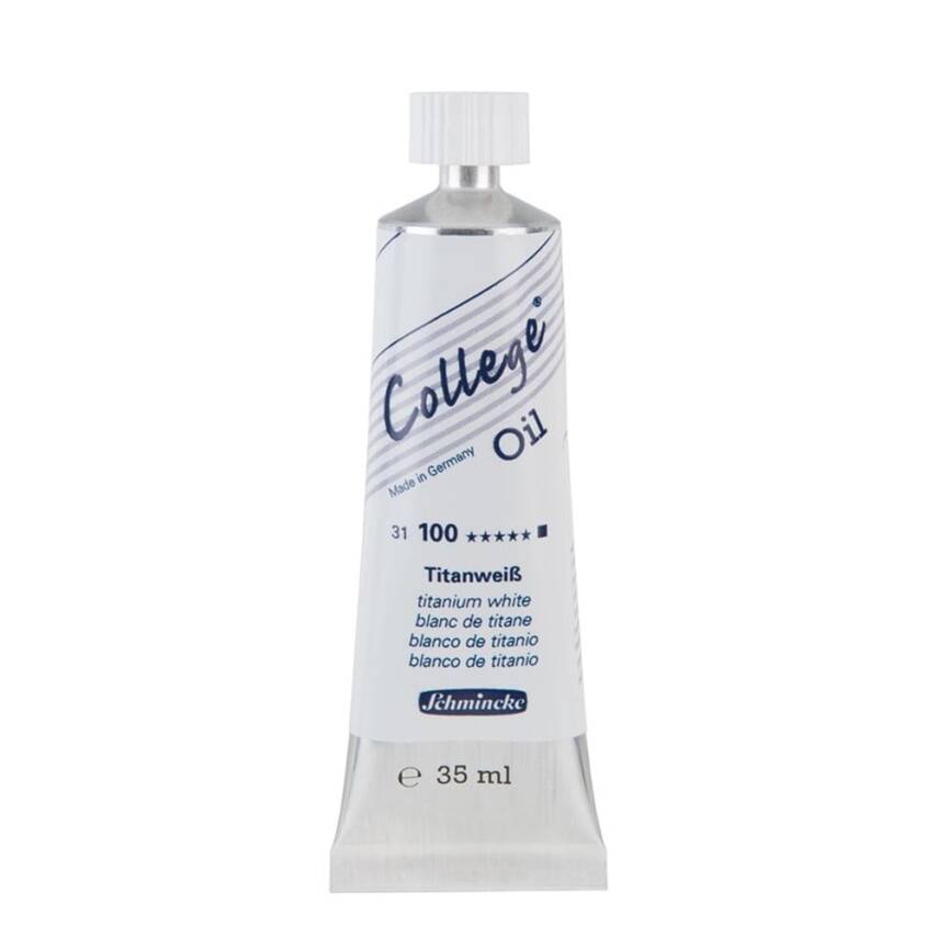 Schmincke College Oil Yağlı Boya 35 ml 100 Titanium White - 1