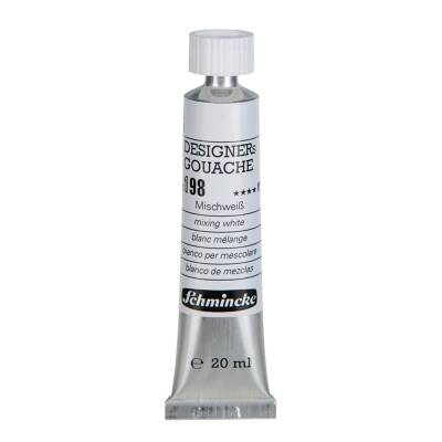 Schmincke Hks Designers' Gouache 20 ml Tube 198 Mixing White