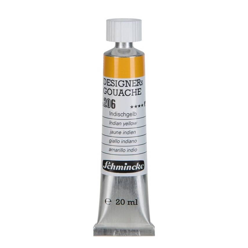 Schmincke Hks Designers' Gouache 20 ml Tube 206 Indian Yellow - 3