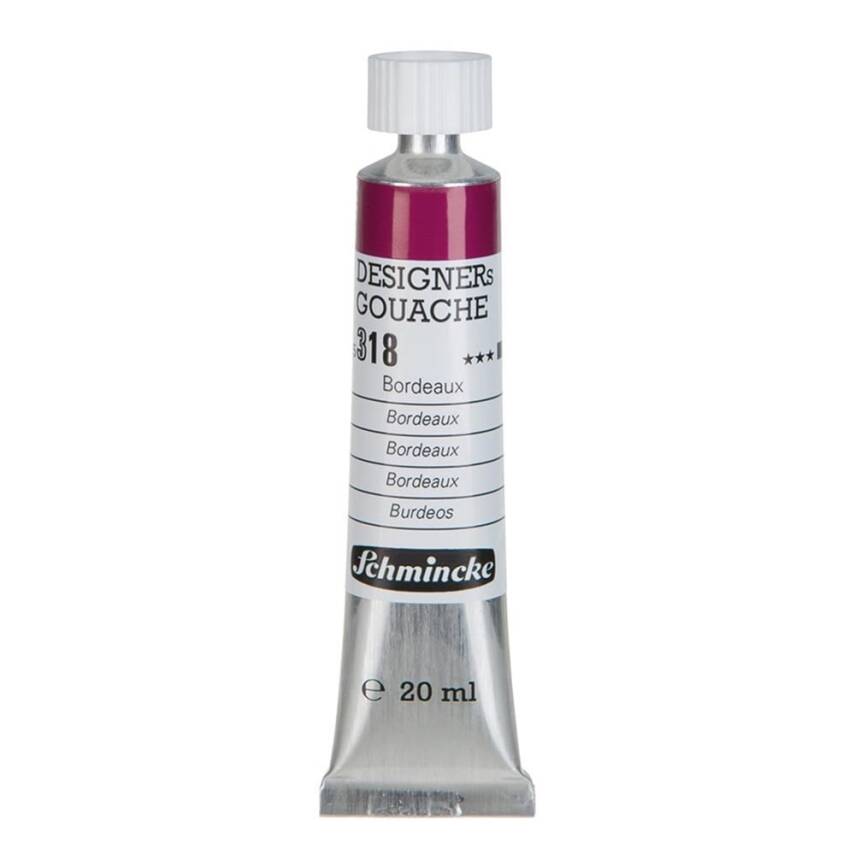 Schmincke Hks Designers' Gouache 20 ml Tube 318 Bordeaux - 1