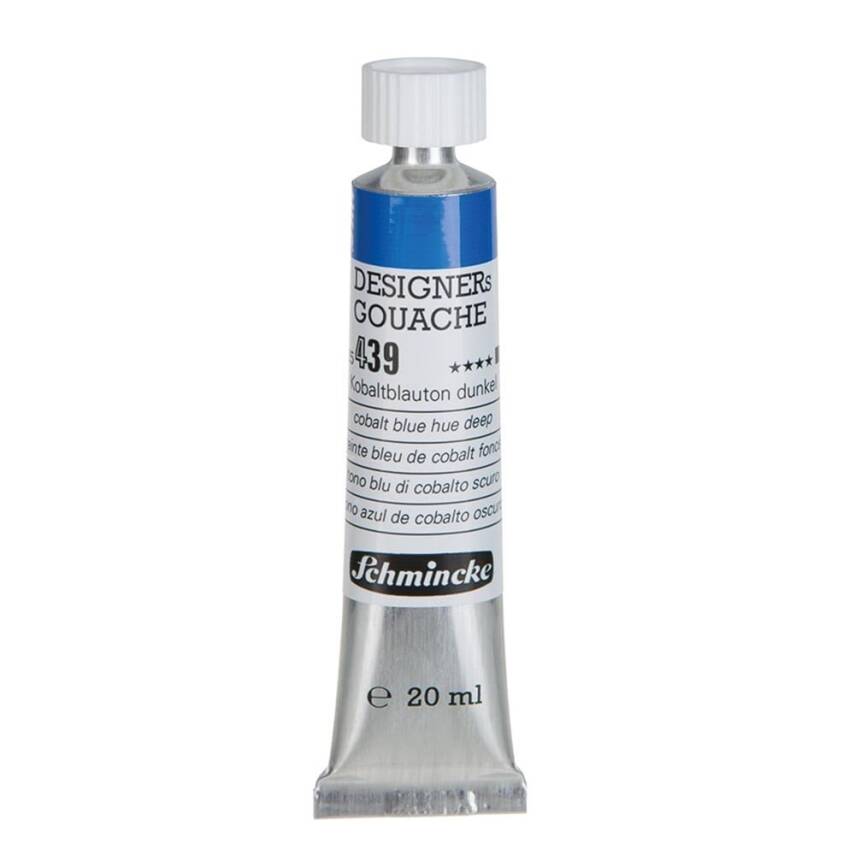 Schmincke Hks Designers' Gouache 20 ml Tube 439 Cobalt Blue Deep - 1