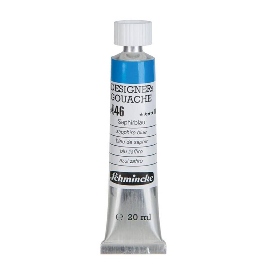 Schmincke Hks Designers' Gouache 20 ml Tube 446 Sapphire Blue - 1
